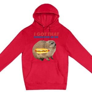 I Got That Dog In Me Hyrax Animal Funny Design Premium Pullover Hoodie