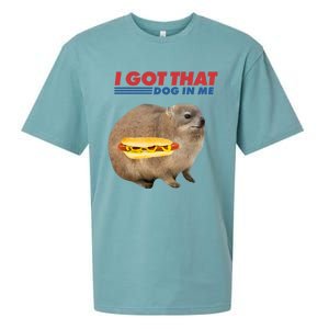 I Got That Dog In Me Hyrax Animal Funny Design Sueded Cloud Jersey T-Shirt