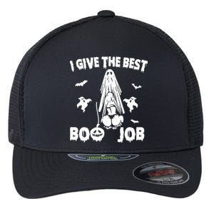 I Give The Best Boo Job Funny Joke Halloween Inappropriate Flexfit Unipanel Trucker Cap