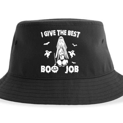 I Give The Best Boo Job Funny Joke Halloween Inappropriate Sustainable Bucket Hat