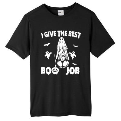 I Give The Best Boo Job Funny Joke Halloween Inappropriate Tall Fusion ChromaSoft Performance T-Shirt