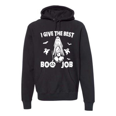 I Give The Best Boo Job Funny Joke Halloween Inappropriate Premium Hoodie