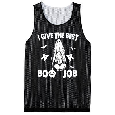 I Give The Best Boo Job Funny Joke Halloween Inappropriate Mesh Reversible Basketball Jersey Tank