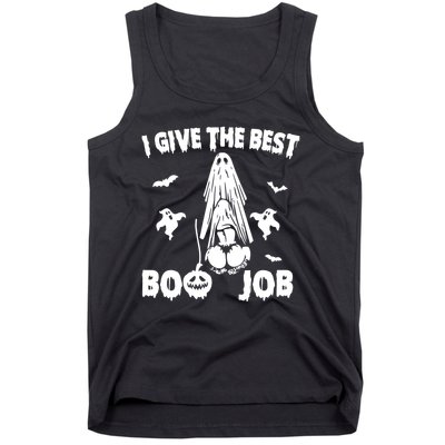 I Give The Best Boo Job Funny Joke Halloween Inappropriate Tank Top