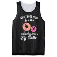 Im Going To Be A Big Sister Baby Announcement Donut Reveal Mesh Reversible Basketball Jersey Tank