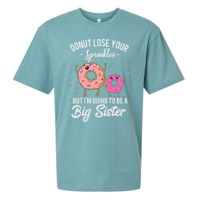 I'm Going to Be a Big Sister Baby Announcement Donut Reveal Sueded Cloud Jersey T-Shirt