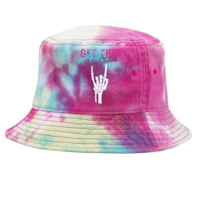 I Get This Party Started Skeleton Color Tie-Dyed Bucket Hat