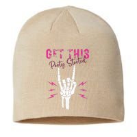 I Get This Party Started Skeleton Color Sustainable Beanie