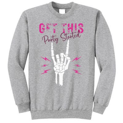 I Get This Party Started Skeleton Color Sweatshirt