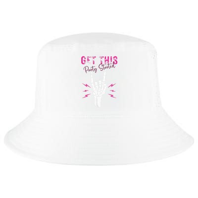 I Get This Party Started Skeleton Color Cool Comfort Performance Bucket Hat