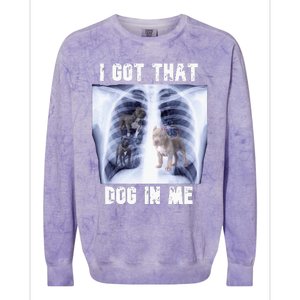 I Got That Dog In Me Xray Meme Colorblast Crewneck Sweatshirt