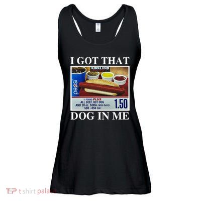 I Got That Dog In Me Funny Ladies Essential Flowy Tank