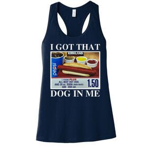 I Got That Dog In Me Funny Women's Racerback Tank