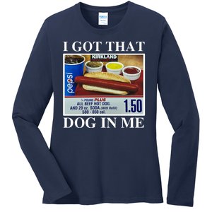 I Got That Dog In Me Funny Ladies Long Sleeve Shirt