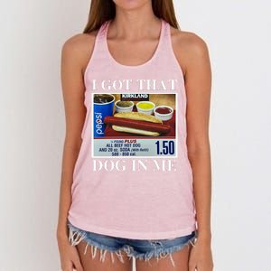 I Got That Dog In Me Funny Women's Knotted Racerback Tank