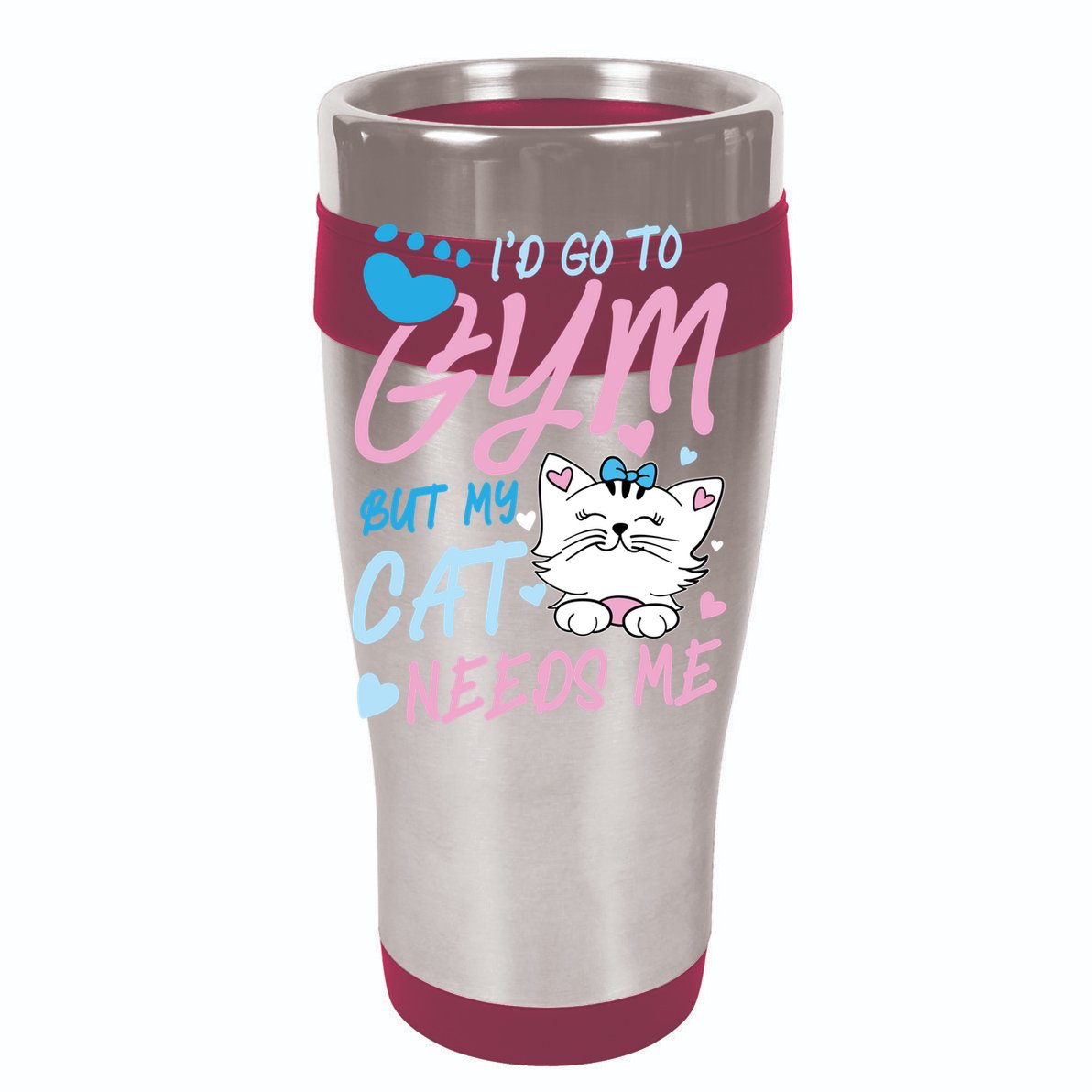 I'd Go To Gym But My Cat Needs Me Felidae Gift Meaningful Gift V-Neck T-Shirt