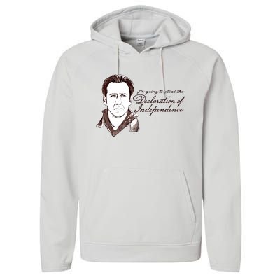 IM Going To Steal The Declaration Of Independence Performance Fleece Hoodie