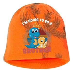 IM Going To Be A Big Brother 2024 Dinosaur Kati - Camo Knit Beanie