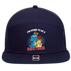 IM Going To Be A Big Brother 2024 Dinosaur 7 Panel Mesh Trucker Snapback Hat