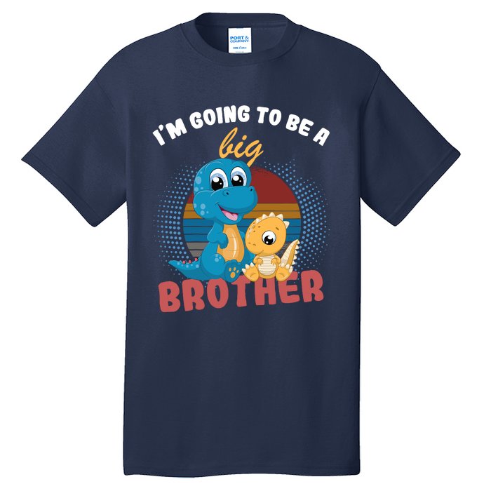 IM Going To Be A Big Brother 2024 Dinosaur Tall T-Shirt