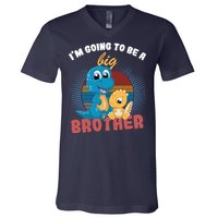 IM Going To Be A Big Brother 2024 Dinosaur V-Neck T-Shirt