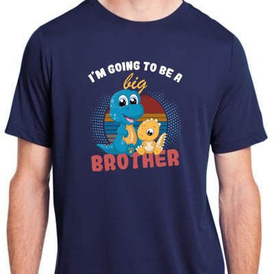 IM Going To Be A Big Brother 2024 Dinosaur Adult ChromaSoft Performance T-Shirt