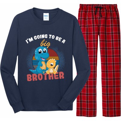 IM Going To Be A Big Brother 2024 Dinosaur Long Sleeve Pajama Set