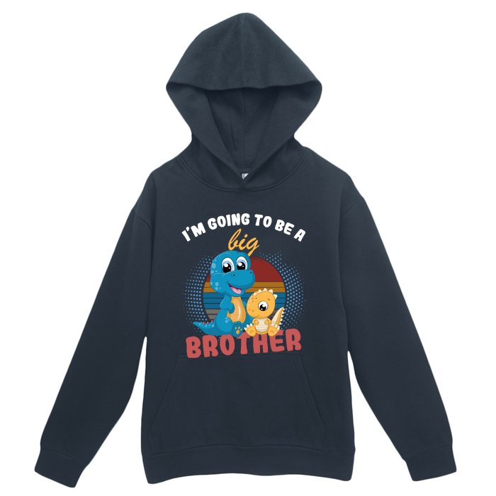 IM Going To Be A Big Brother 2024 Dinosaur Urban Pullover Hoodie