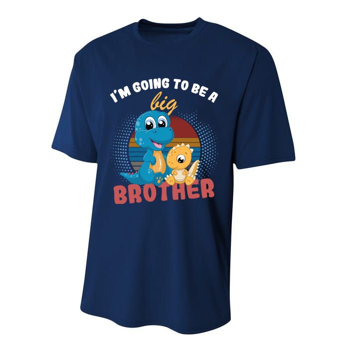 IM Going To Be A Big Brother 2024 Dinosaur Performance Sprint T-Shirt