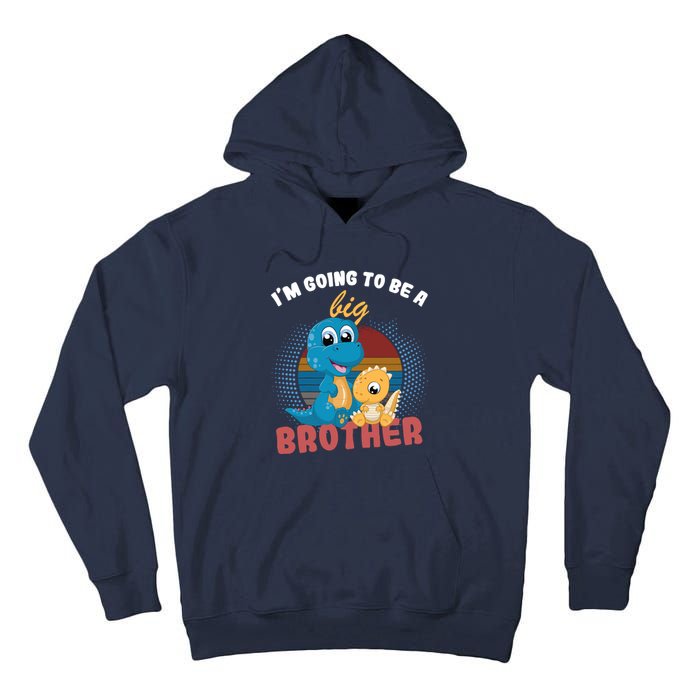 IM Going To Be A Big Brother 2024 Dinosaur Tall Hoodie