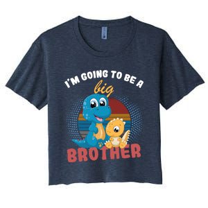 IM Going To Be A Big Brother 2024 Dinosaur Women's Crop Top Tee