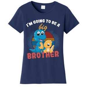 IM Going To Be A Big Brother 2024 Dinosaur Women's T-Shirt