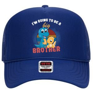 IM Going To Be A Big Brother 2024 Dinosaur High Crown Mesh Back Trucker Hat