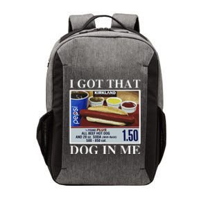 I Got That Dog In Me  Keep 150 Dank Meme Costco Hot Dog Combo Vector Backpack