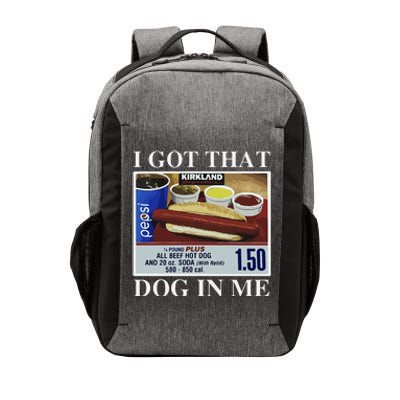 I Got That Dog In Me  Keep 150 Dank Meme Costco Hot Dog Combo Vector Backpack