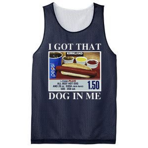 I Got That Dog In Me  Keep 150 Dank Meme Costco Hot Dog Combo Mesh Reversible Basketball Jersey Tank