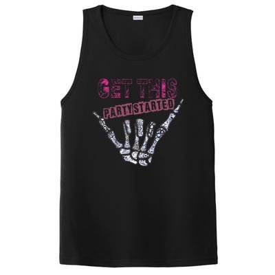 I Get This Party Started Skeleton Color PosiCharge Competitor Tank