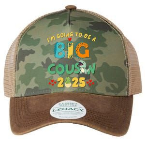 IM Going To Be A Big Cousin 2025 Cute Dinosaur Brother Gift Legacy Tie Dye Trucker Hat