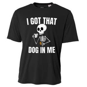 I Got That Dog In Me funny meme hot dogs combo Skeleton  Cooling Performance Crew T-Shirt