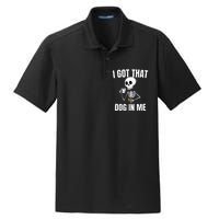 I Got That Dog In Me funny meme hot dogs combo Skeleton  Dry Zone Grid Polo