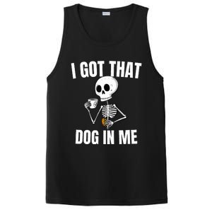 I Got That Dog In Me funny meme hot dogs combo Skeleton  PosiCharge Competitor Tank