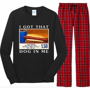 I Got That Dog In Me Funny Hot Dogs Combo   Long Sleeve Pajama Set