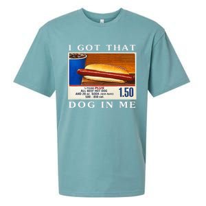 I Got That Dog In Me Funny Hot Dogs Combo   Sueded Cloud Jersey T-Shirt