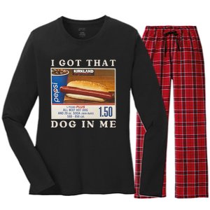 I Got That Dog In Me Women's Long Sleeve Flannel Pajama Set 