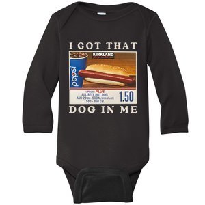 I Got That Dog In Me Baby Long Sleeve Bodysuit