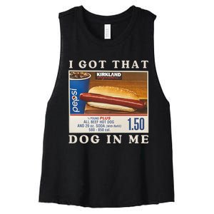 I Got That Dog In Me Women's Racerback Cropped Tank