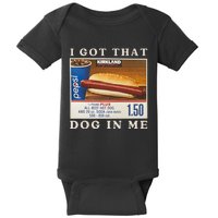 I Got That Dog In Me Baby Bodysuit