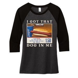 I Got That Dog In Me Women's Tri-Blend 3/4-Sleeve Raglan Shirt