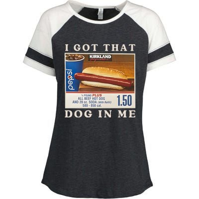 I Got That Dog In Me Enza Ladies Jersey Colorblock Tee