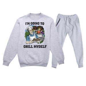 Im Going To Grill Myself Premium Crewneck Sweatsuit Set